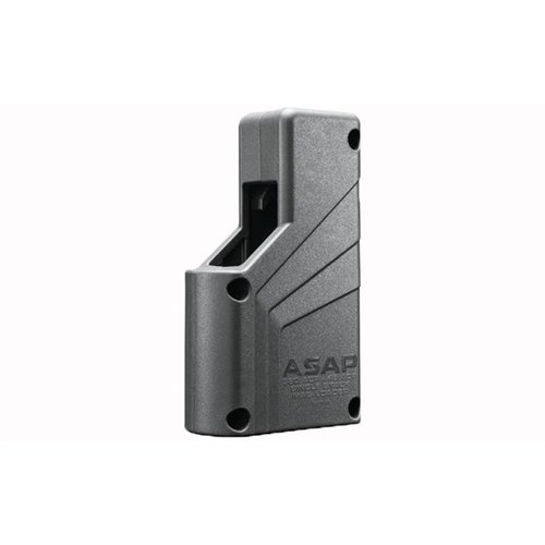 Der Butler Creek ASAP Universal Single-Stack Magazine Loader ermöglicht dir ein schnelles Nachladen von 9mm bis .45 ACP mit nur einem Handgriff – perfekt für den Schiessstand!