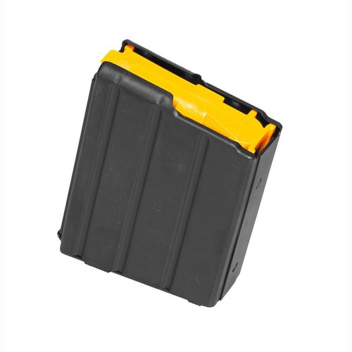 .350 Legend Magazine CMMG per AR-15, realizzata in acciaio inox con finitura nera, offre un'alimentazione affidabile e capacità di 10 colpi con follower anti-tilt.