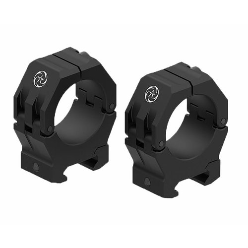 Gli M-BRACE Scope Rings offrono un'eccellente ritorno al zero, sono realizzati in alluminio 7075 di alta resistenza e progettati per adattarsi a binari Picatinny.