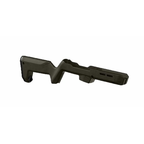 Il Magpul Backpacker Stock per Ruger PC Carbine offre portabilità, facile smontaggio, slot M-LOK per accessori e due scomparti per riporre caricatori.