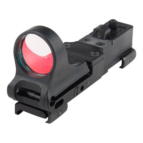 Das RAILWAY Red Dot Sight von C-MORE SYSTEMS lässt sich schnell an Weaver- und Picatinny-Schienen montieren und ist damit extrem vielseitig für verschiedene Waffen.