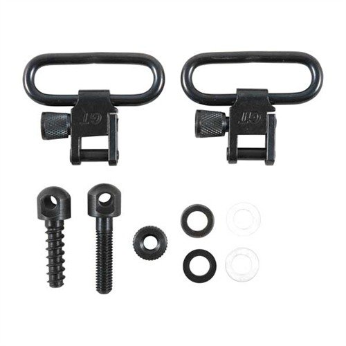 Die RIFLE SLING SWIVEL SETS aus robustem Stahl bieten ein schnelles Abnehm-System, ideal für mehrere Gewehre, ohne Kunststoffteile, die brechen können.