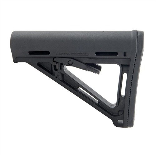 Der Magpul MOE Carbine Stock bietet eine robuste, leichte Bauweise, komfortable Unterstützung, schnelle Anpassungen und ist ideal für mil-spec Buffer Tubes.