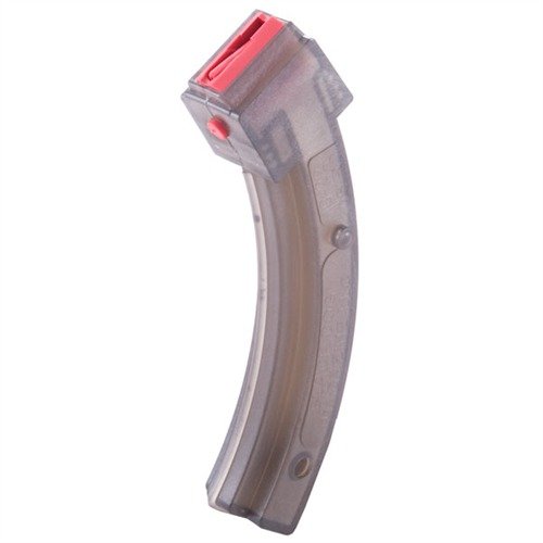Das RUGER 10/22 25RD Magazin aus robustem, glasgefülltem Polycarbonat bietet hohe Kapazität, langlebige Futterlippen und ermöglicht eine einfache Munitionskontrolle.