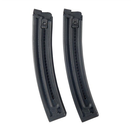 Die GSG-16 Magazine bieten 22 Schuss, sind aus robustem Polymer, haben eine Ladehilfe und sind einfach zu bedienen mit Rundenzählerfenstern auf beiden Seiten.