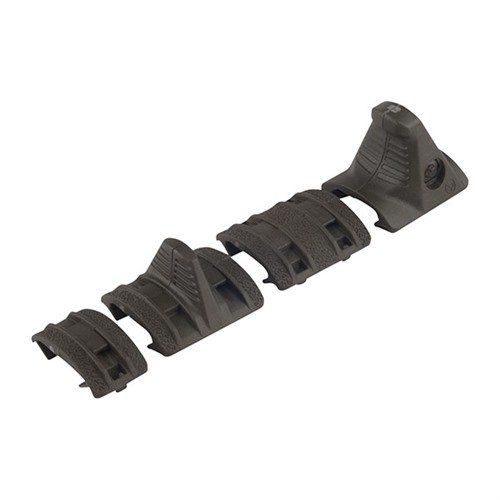 Il kit XTM Hand Stop di Magpul è leggero e compatto, migliora il controllo dell'arma e previene il contatto con parti calde. Include 4 pannelli per diverse esigenze.