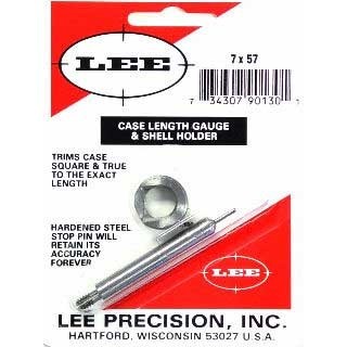 Il Case Length Gauge LEE per 7x57 Mauser offre un metodo preciso e semplice per rifilare e quadrato l'orlo della cartuccia, utilizzabile con Cutter e Lock Stud.