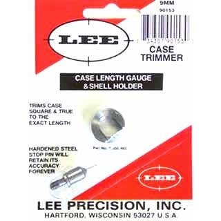 Mit dem CASE LENGTH GAUGE von LEE PRECISION kannst du präzise die Länge deiner 9mm Luger Hülsen trimmen und den Hülsenmund perfekt ausrichten.