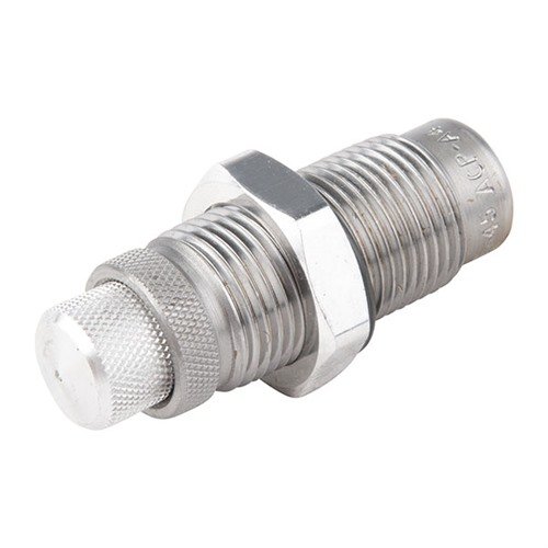 Die LEE Carbide Factory Crimp Die für .45 ACP sorgt für präzise Grössenanpassung und festen Crimp, ohne dass du Hülsenfett benötigst. Schnelle und einfache Anpassung!