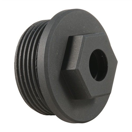 Le plug en aluminium AR-15/M16 22LR de SPIKES TACTICAL scelle l'ouverture du tube d'extension, sans modification, et accepte un attache-sangle rapide.