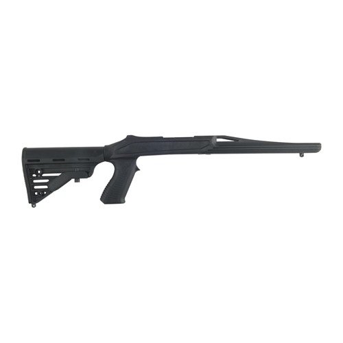 Der RUGER 10/22 AXIOM R/F Stock ist leicht, aus glasfaserverstärktem Polymer, hat einen verstellbaren Schaft und einen frei schwebenden Lauf für optimale Präzision.