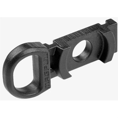 Der SGA Receiver Sling Mount von MAGPUL bietet eine robuste Befestigung für Clip-in Schlingen, ist aus solidem Stahl mit Melonite-Beschichtung und ist benutzerkonfigurierbar.