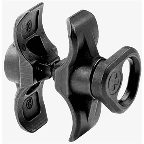 Der FORWARD SLING MOUNT von MAGPUL bietet eine robuste Befestigung für Sling-Anschlüsse am Mossberg 590A1, kompatibel mit QD Swivels und Clip-in-Styles.
