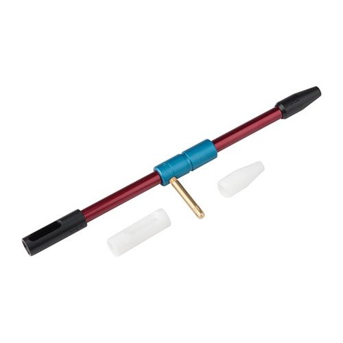 Der BORE GUIDE schützt vor Schäden durch Reinigungsstäbe und verhindert das Auslaufen von Lösungsmitteln in den Receiver, ideal für .22 bis .30 Kaliber.