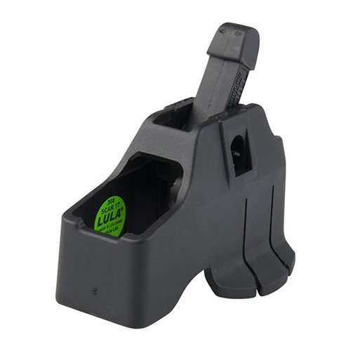 Der FN SCAR 17 LULA Loader & Unloader aus robustem, leichtem Polymer erleichtert das Laden und Entladen von Magazinen und schont deine Finger.