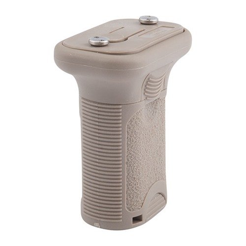 Il KEYMOD BCMGUNFIGHTER Short Vertical Grip offre un montaggio rapido e senza attrezzi, una forma bassa per maggiore mobilità e controllo, e spazio di stoccaggio interno.