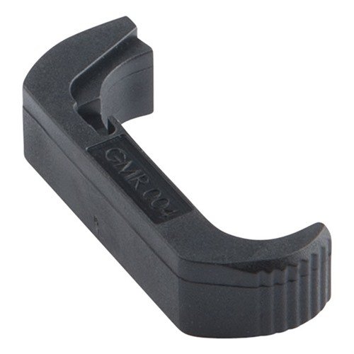 Il VICKERS GLOCK® EXTENDED MAGAZINE RELEASE offre un accesso facile per cambi rapidi dei caricatori, realizzato in polimero resistente e senza modifiche necessarie.