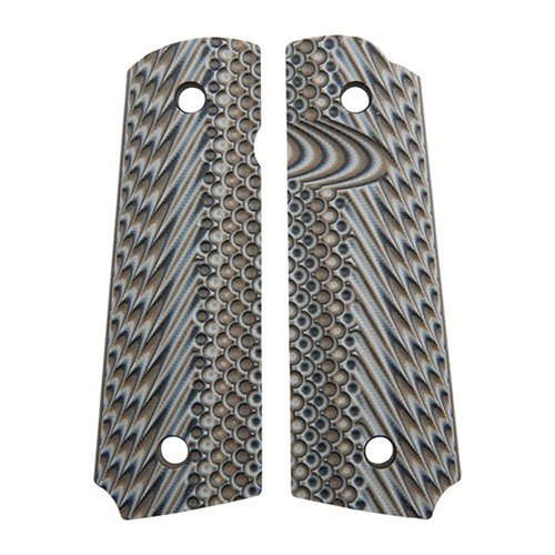 Le impugnature 1911 OPERATOR II G10 offrono una presa eccellente e resistenza agli impatti, con un design ergonomico e una texture CNC per un controllo superiore.