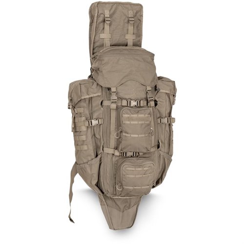 Der Eberlestock G4 Operator Pack bietet 4.100 cubic inches Stauraum, ein faltbares Rifle Scabbard und ist perfekt für die Bedürfnisse von Snipern und Eliteeinheiten.