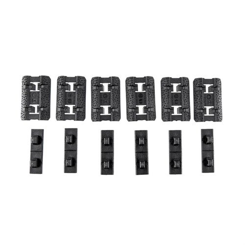 I coprire M-LOK Type 2 di MAGPUL offrono un design a profilo basso, texture antiscivolo e possibilità di personalizzazione, perfetti per sistemi M-LOK.