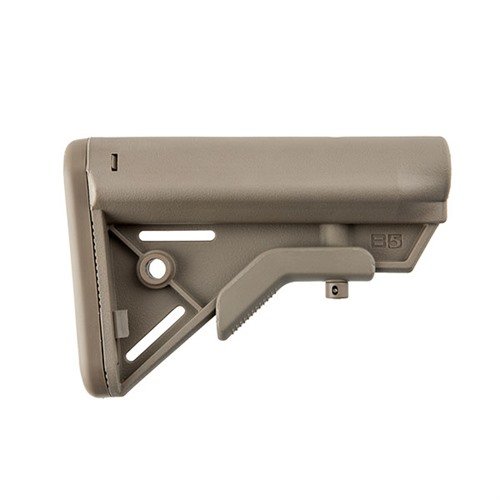 Il BRAVO COLLAPSIBLE MIL-SPEC STOCK per AR-15 offre un design ergonomico, materiali MIL-SPEC, e una regolazione intuitiva per un comfort e una stabilità superiori.