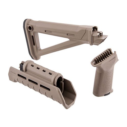 Upgrade deine Kalashnikov mit dem Magpul AK-47 MOE Stock Set: optimierter fester Stock, M-LOK Handguard, ergonomischer Grip und interne Lagerung.