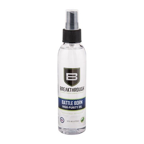 Das Battle Born High Purity Oil sorgt für maximale Schmierung und Schutz deiner Waffe bei extremen Temperaturen von -90° F bis +417° F. Biologisch abbaubar und sicher für alle Teile!