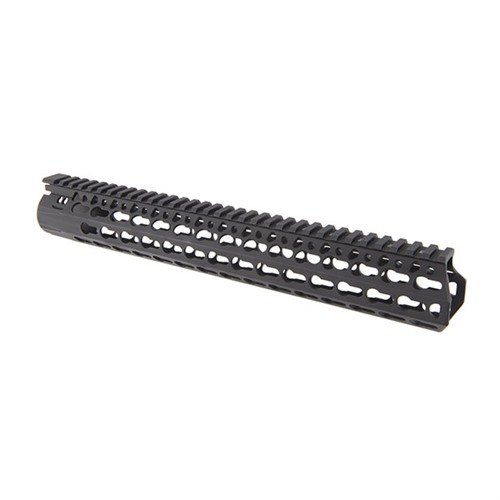 Der BCM KMR Alpha Handguard aus Aluminium bietet eine freie Laufbefestigung für bessere Präzision und zahlreiche KeyMod™-Slots für Zubehör.