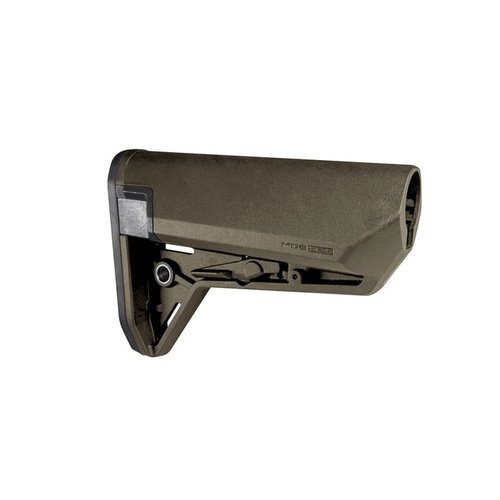 Der MOE SL-S Stock bietet eine schlanke Bauweise, verbesserten Wangenauflage, wasserdichte Batteriefächer und eine optimale Passform für AR15/M4.