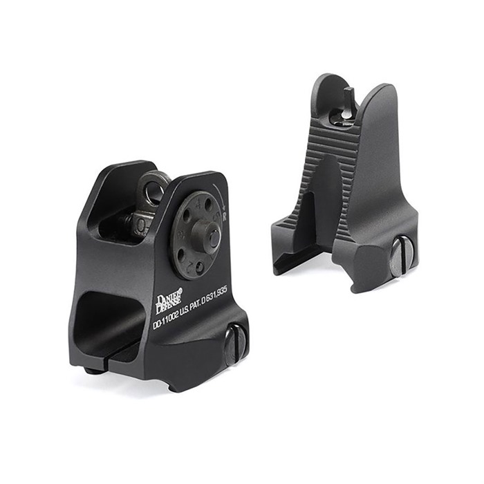Daniel Defense 実物 Iron Sight Set ブラック IRON (ROCK & LOCK) DANIEL DEFENSE FIXED LIGHTWEIGHT SIGHT SET FOR