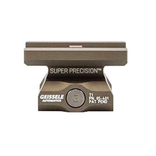 I supporti Super Precision T1 offrono una robusta costruzione in alluminio 7075-T6, forza di serraggio di 1.400 libbre e opzioni di co-witness per una precisione ottimale.