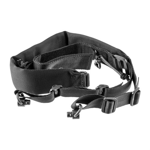 La V-TAC Padded Sling con cuff assembly offre un attacco rapido, regolazione veloce e comfort per movimenti prolungati con sistemi di cecchino.