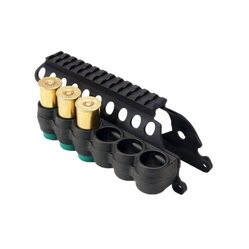 Il SURESHELL POLYMER SHOTSHELL CARRIER offre un trasporto sicuro e accessibile di 6 cartucce, realizzato in polimero resistente e alluminio leggero per una durata eccezionale.
