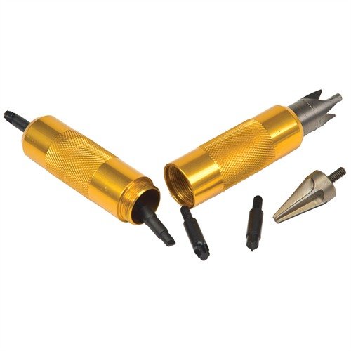 Das Lyman Case Prep Multi-Tool bietet dir alle wichtigen Werkzeuge zur Hülsenbearbeitung in einem kompakten, doppelseitigen Design – ideal für jeden Wiederlader.