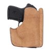 Der Front Pocket Holster aus Premium Horsehide bietet sicheren, verdeckten Tragekomfort, schnelle Zugriffsoption und bleibt beim Ziehen in der Tasche.