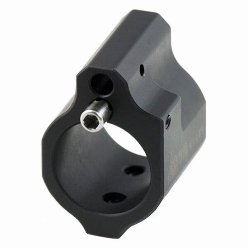 Der ODIN Works AR-15 Low Profile Gas Block bietet 20 Anpassungspunkte für präzise Gasflusskontrolle, ist aus Kohlenstoffstahl gefertigt und hat eine langlebige Black-Nitride-Beschichtung.