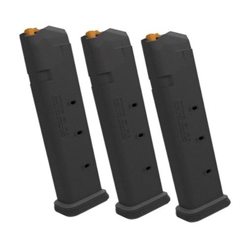 Il PMAG GL9 offre capacità aggiuntiva, costruzione in polimero robusto, indicatore di colpi rimanenti e compatibilità con tutte le varianti GLOCK 9mm.
