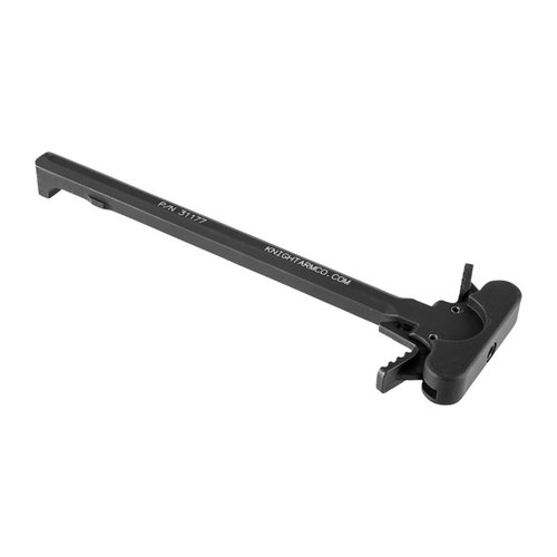 Der KAC 5.56mm Ambidextrous Charging Handle bietet ergonomische Handhabung, einfache Bedienung von beiden Seiten und bleibt funktionsfähig, selbst wenn eine Lasche beschädigt ist.