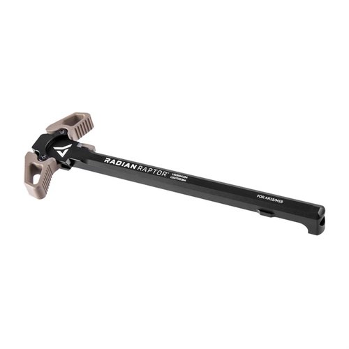 Der Raptor™ ambidextrous Charging Handle von Radian Weapons ermöglicht schnelles und flüssiges Laden von beiden Seiten, gefertigt aus robustem 7075 Aluminium.