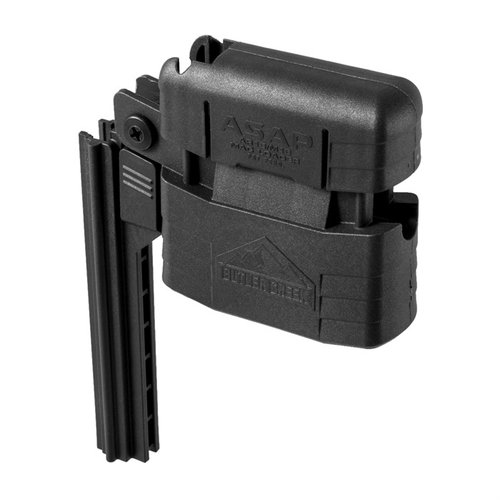 Mit dem Butler Creek ASAP Universal AR-15/M16 Magazinlader kannst du deine Magazine schnell und einfach mit bis zu 10 Patronen auf einmal laden!