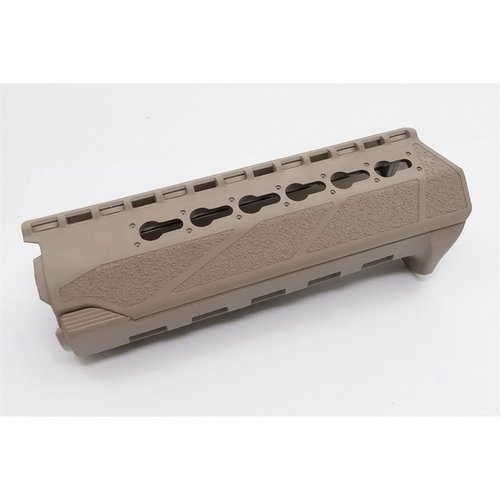 Il BCMGunfighter PKMR KeyMod offre un'installazione facile, ergonomia migliorata, e supporto per accessori con un design leggero e resistente in Flat Dark Earth.