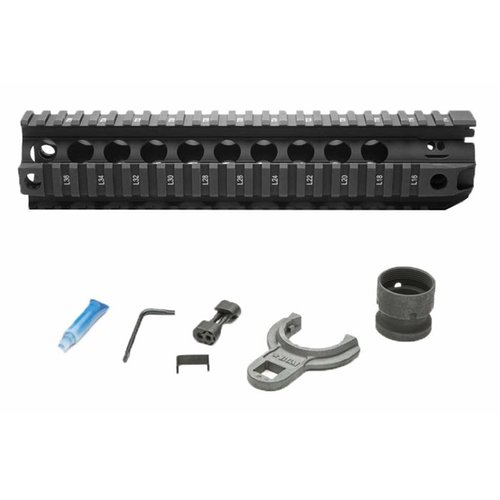 Die BCM QRF Handguard bietet eine präzise, freischwebende Montageplattform mit vier Picatinny-Schienen und einem stabilen, leichten Design für optimale Genauigkeit.