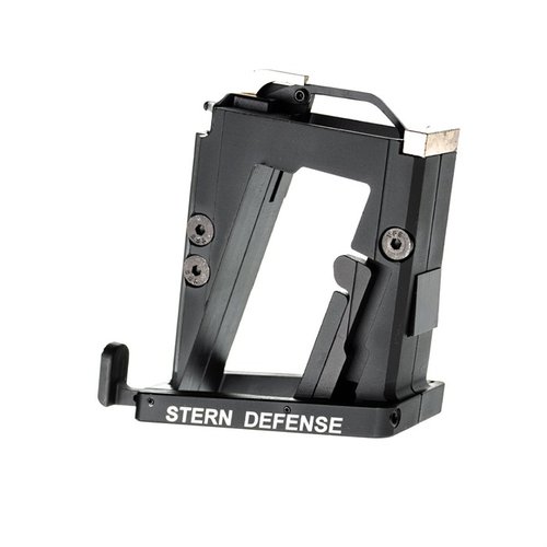 Converti facilmente il tuo AR-15 in 9mm con l'adattatore Stern Defense, compatibile con caricatori Glock®, leggero e installabile in pochi secondi.