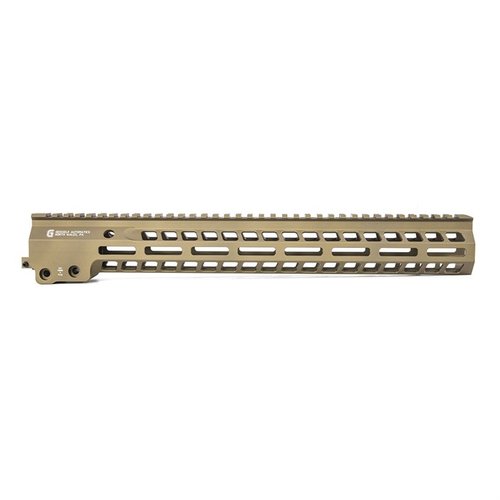 Die Geissele MK14 Super Modular Rail Handguard bietet eine schlanke Bauweise, zahlreiche M-LOK-Befestigungsmöglichkeiten und eine stabile Free-Float-Befestigung.