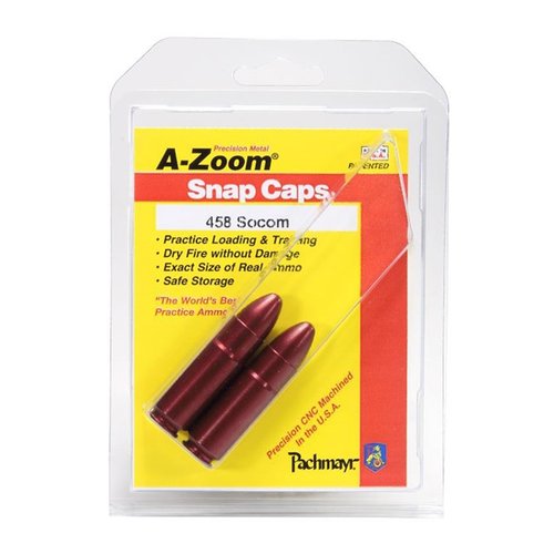 I A-Zoom Snap Caps Blue Value Pack offrono sicurezza durante l'addestramento, test di funzionamento e decocking sicuro, con durata oltre 30 volte rispetto ai tappi plastici.