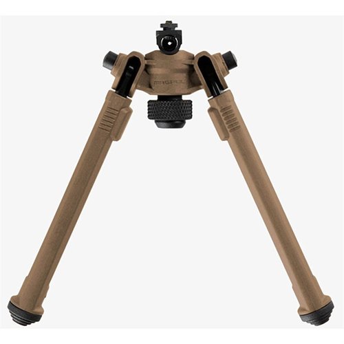 Der Magpul M-LOK Bipod bietet leichte, robuste Konstruktion, schnelle Anpassungen, 50° Neigung und 40° Schwenk, ideal für präzises Schiessen.