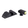 NIGHT FISION GLOCK 17/19/33/46 YELLOW FRONT & BLACK SQUARE NOTCH REAR