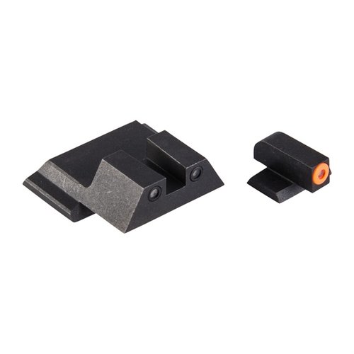 Die PERFECT DOT TRITIUM NIGHT SIGHTS bieten 30% hellere Frontpunkte, robusten 4140 Stahl, optimale Sicht bei Tag und Nacht und sind perfekt für deine S&W Pistole.