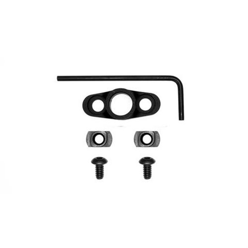 Die Grovtec M-LOK Non-Rotating Flanged Push Button Base bietet einen sicheren, stabilen Ankerpunkt für QD-Schlingen und lässt sich einfach an M-LOK Handguards montieren.