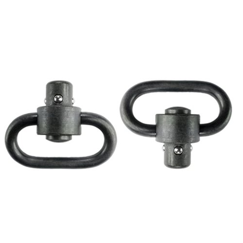 Die Grovtec Heavy Duty Push Button Swivels bieten eine sichere, zuverlässige Verbindung für deinen Sling, sind robust, leicht zu bedienen und halten bis zu 450 Pfund.
